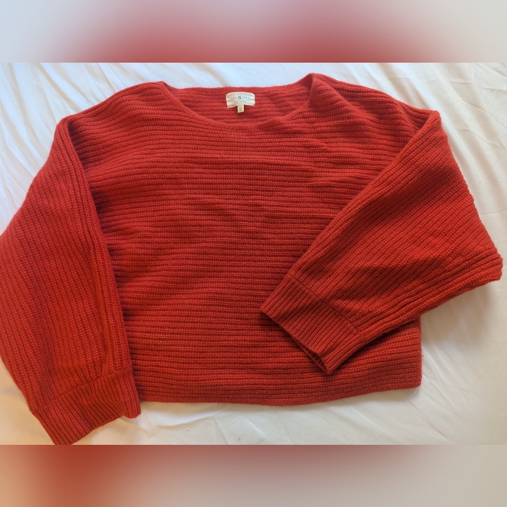 Lou & Grey Vibrant Cashmere Cropped Sweater
